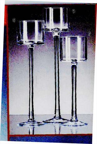 14.75" pedestal candleholder