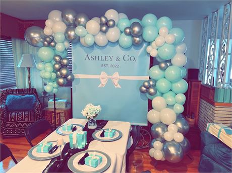 Ashley & Co. bridal shower/party backdrop